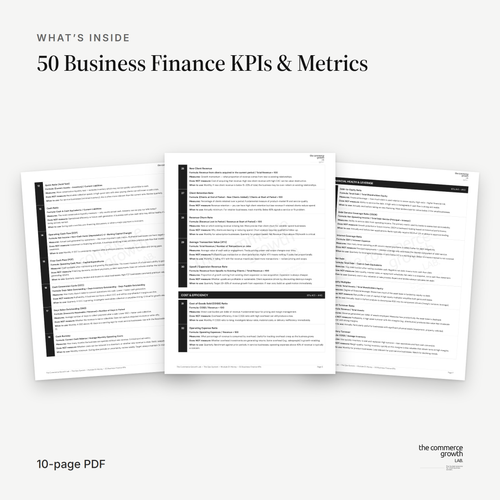 50 Business Finance KPIs & Metrics
