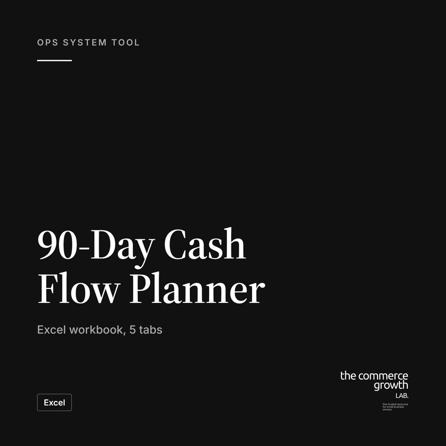 90-Day Cash Flow Planner