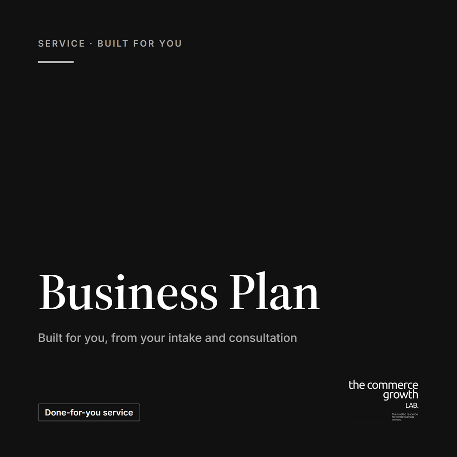 Business Plan, built for you