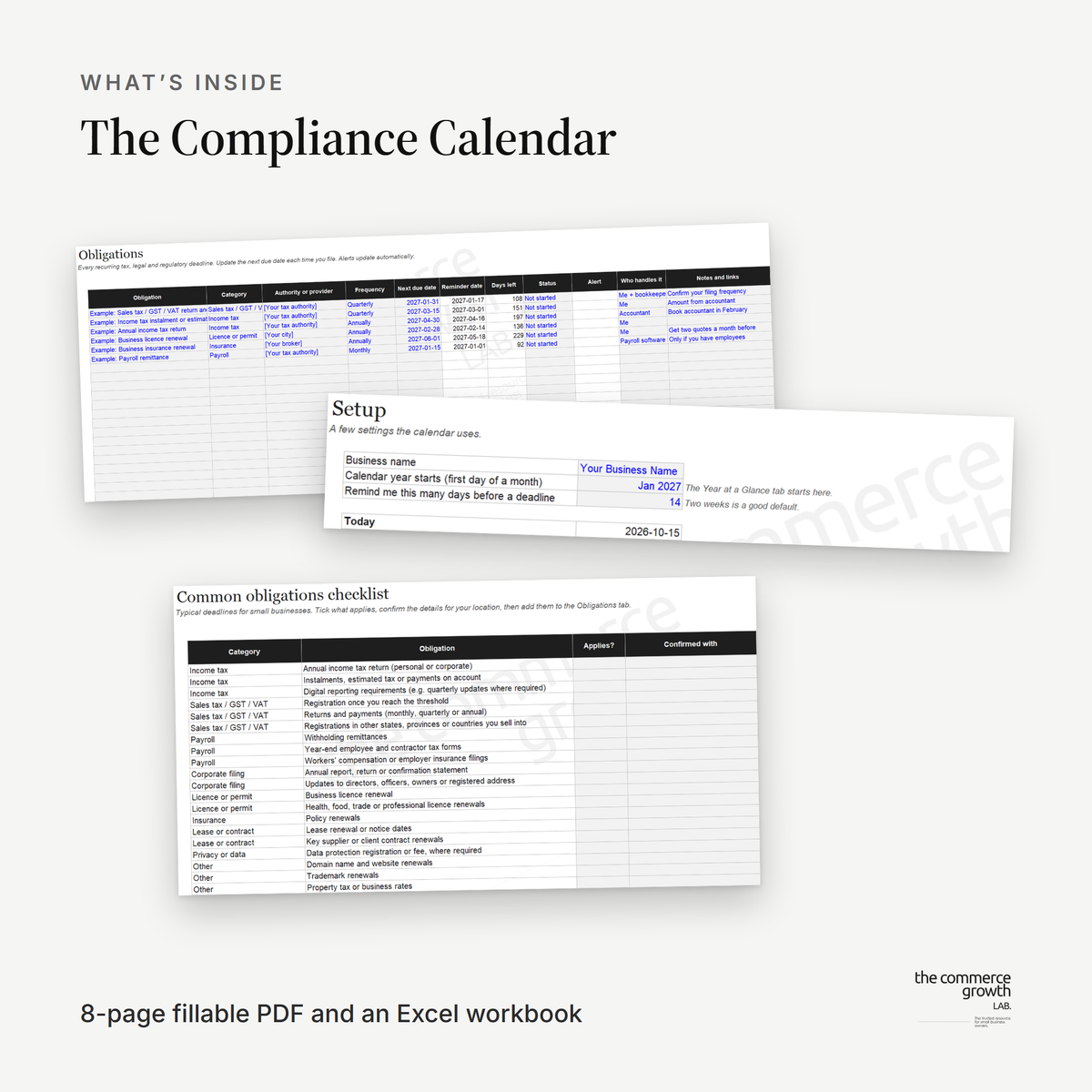 The Compliance Calendar