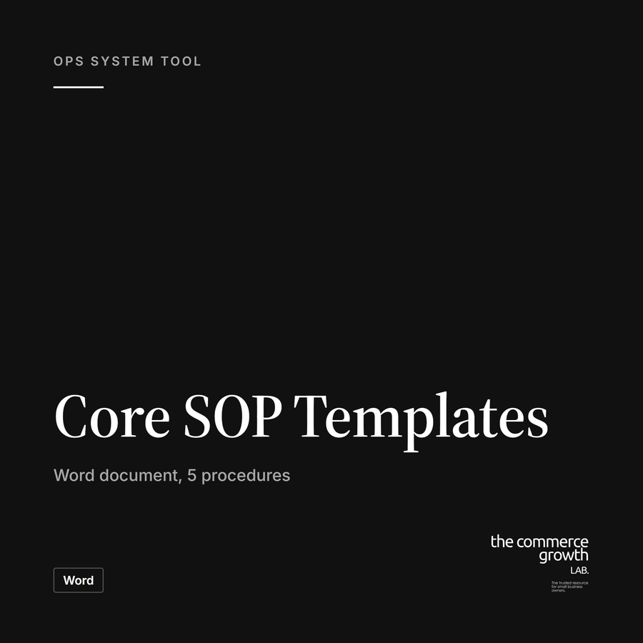 Core SOP Templates