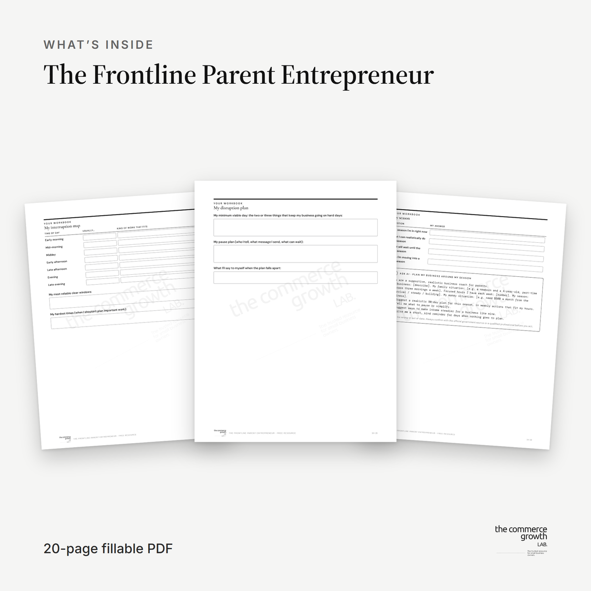 The Frontline Parent Entrepreneur