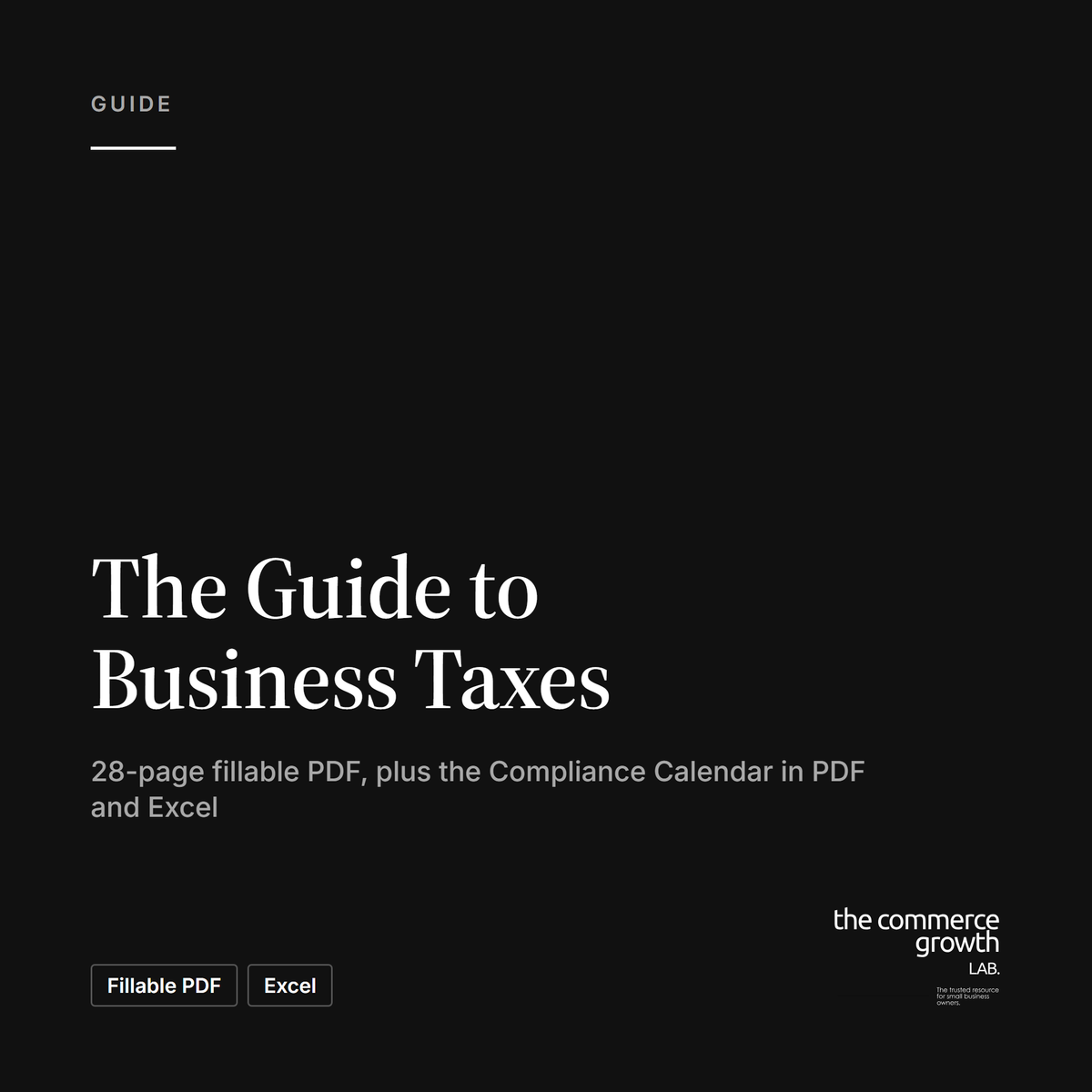 The Guide to Business Taxes