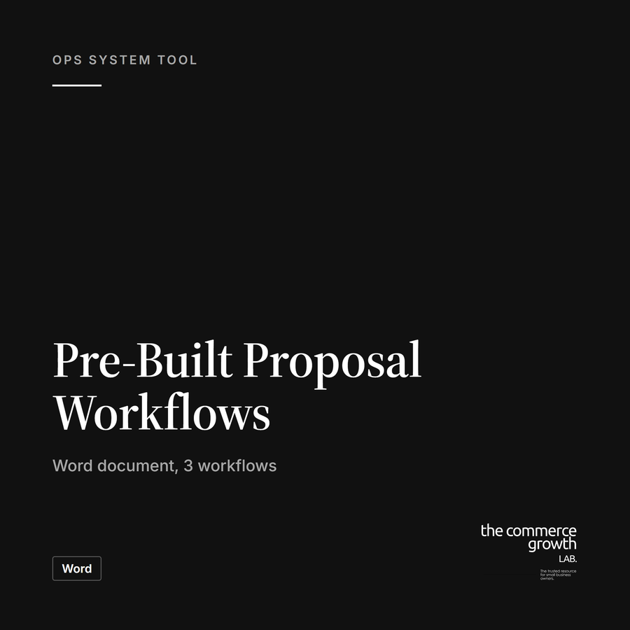 Pre-Built Proposal Workflows