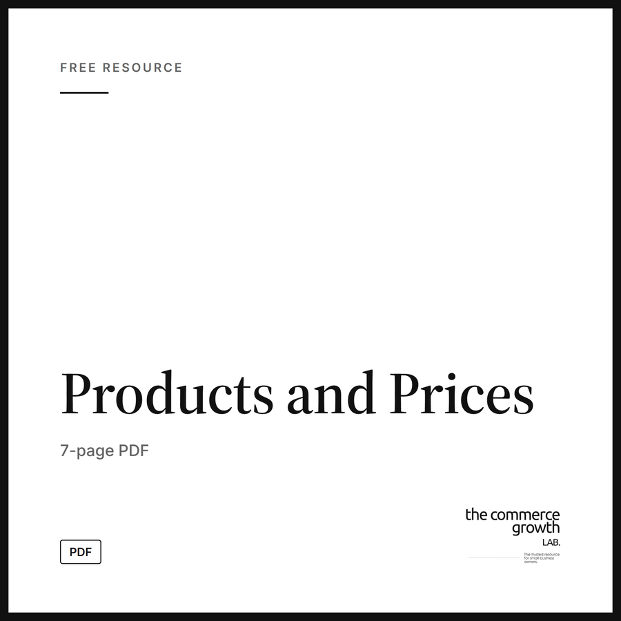 Products and Prices