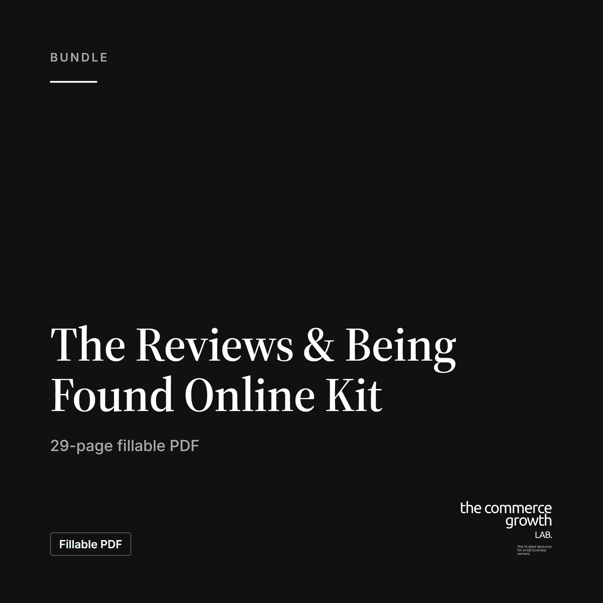 The Reviews & Being Found Online Kit