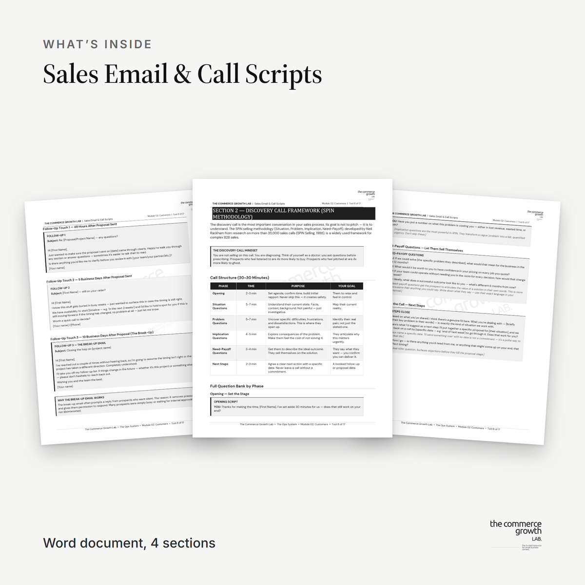 Sales Email & Call Scripts
