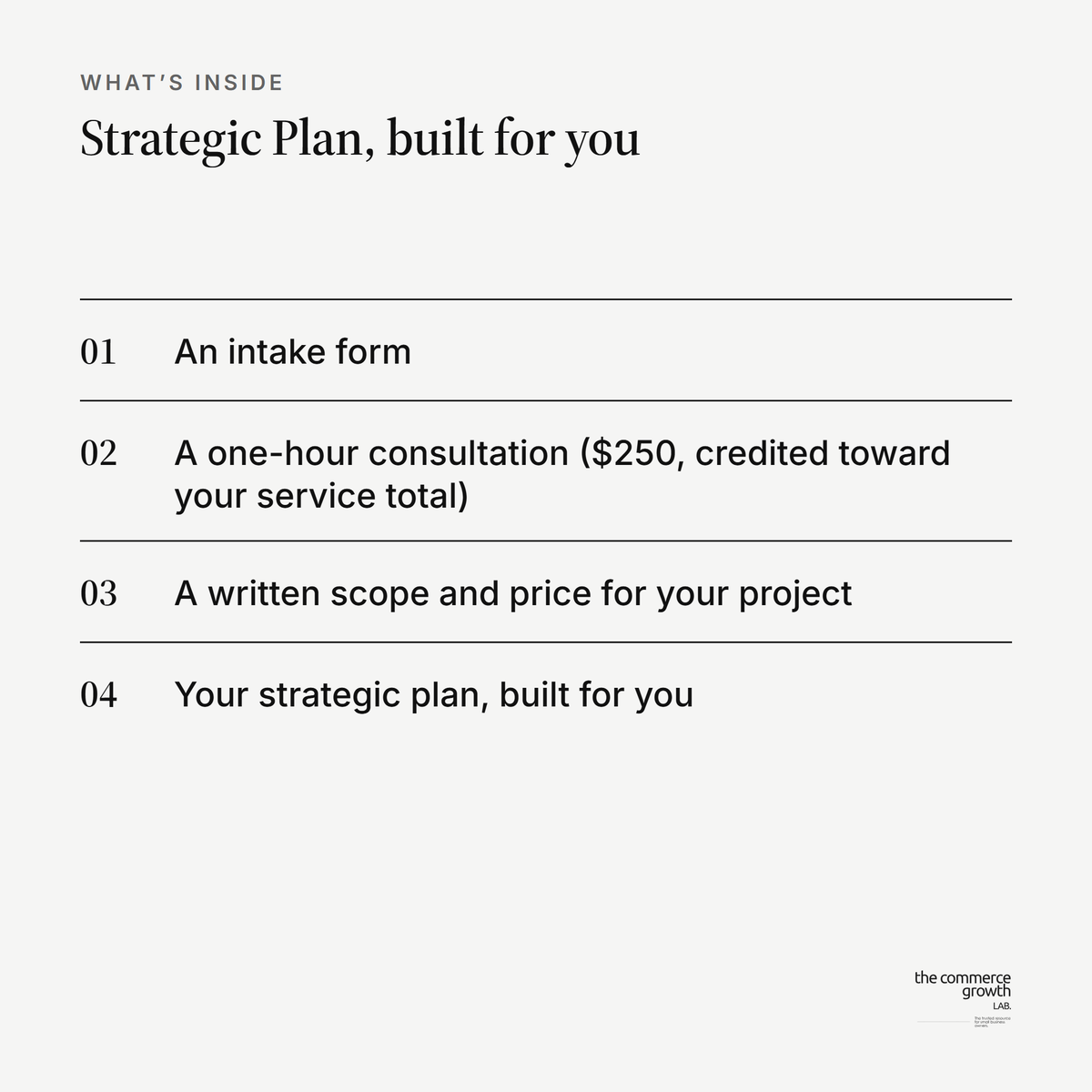 Strategic Plan, built for you